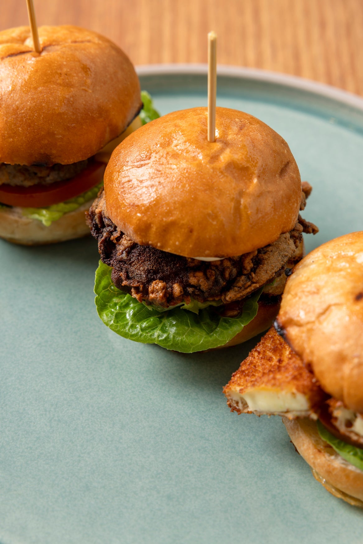 Egg and Bacon Mini Burger Sliders